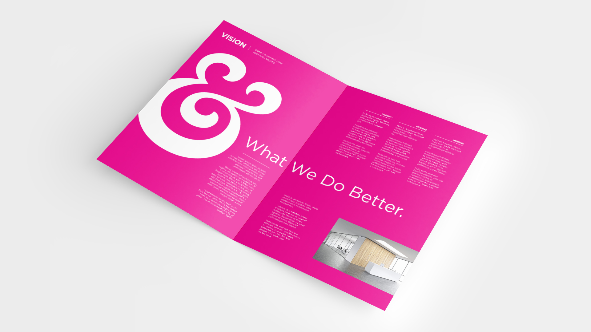 Corporate brochures, flyers and leaflet